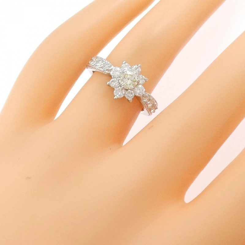 Nhẫn kim cương hoa PT900 0.334CT - Hàng hiệu Authentic 853944