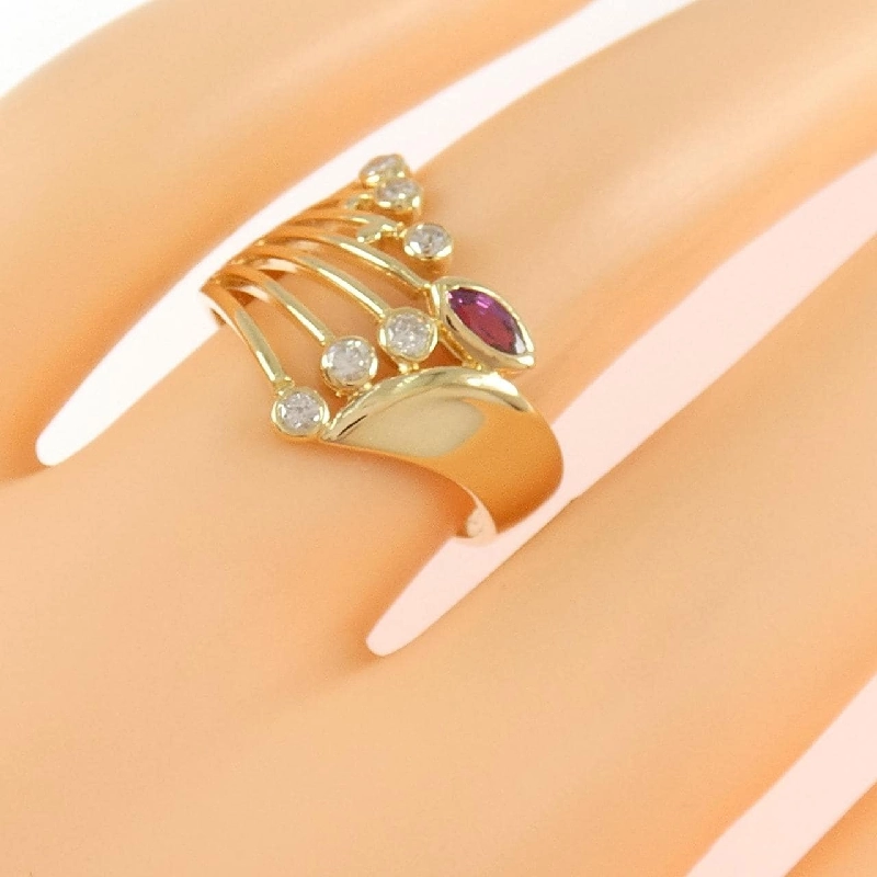 Nhẫn Ruby K18YG - Hàng hiệu Chính hãng 850626