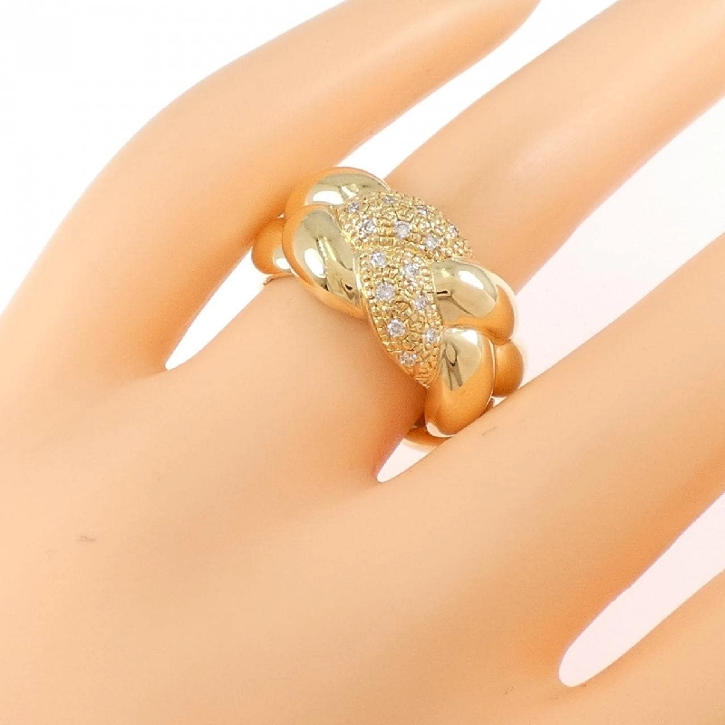 Nhẫn kim cương K18YG 0.14CT - Hàng hiệu Authentic 850923
