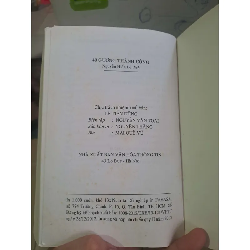 40 gương thành công - Dale Carnegie DANH NHÂN HCM0910 588417