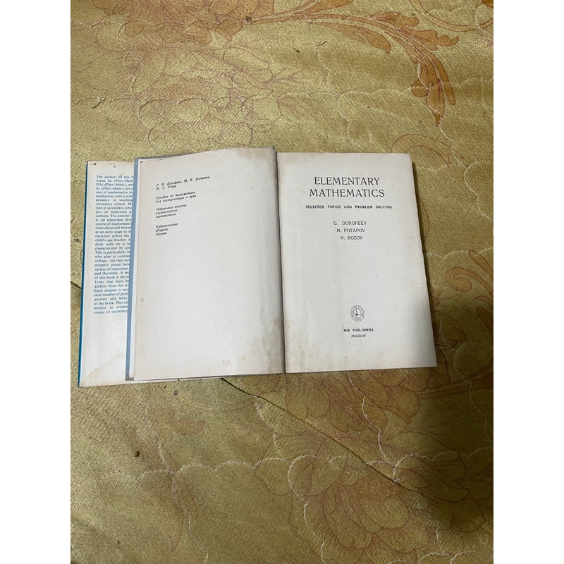 ELEMENTARY MATHEMATICAL SELECTED TOPICS AND PROBLEMS SOLVING  543809