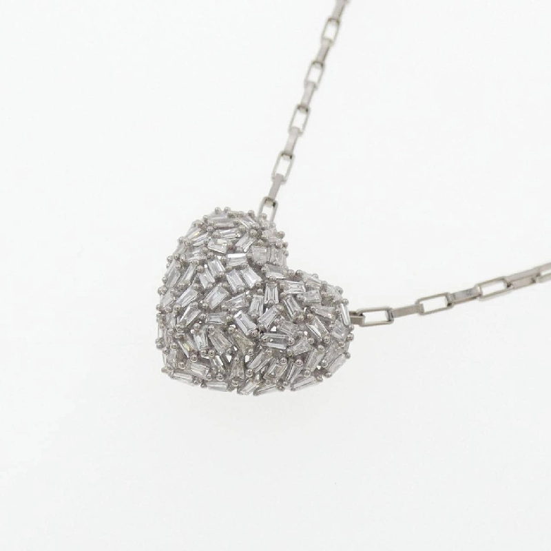 K18WG Dây chuyền kim cương hình trái tim 0.40CT - Hàng hiệu Chính hãng 857091