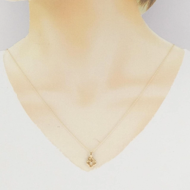 K18YG Dây chuyền kim cương - Hàng hiệu Authentic 860684