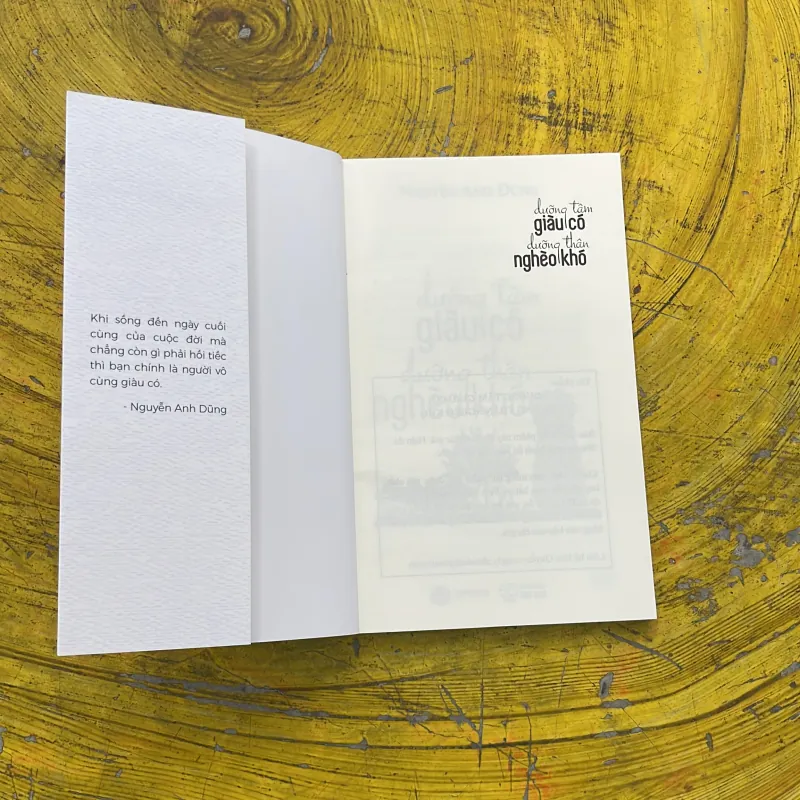 COMBO: KHI HƠI THỞ HOÁ THINH KHÔNG & DƯỠNG TÂM GIÀU CÓ DƯỠNG THÂN NGHÈO KHÓ 789853