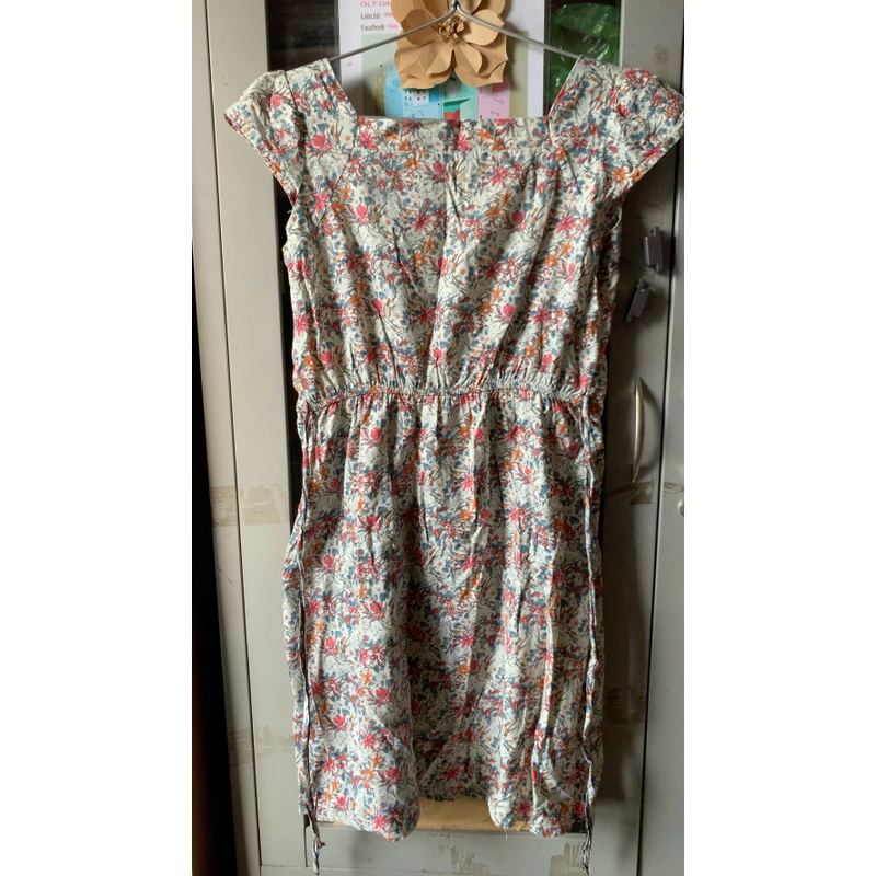 Đầm hoa vải cotton thấm hút 478407