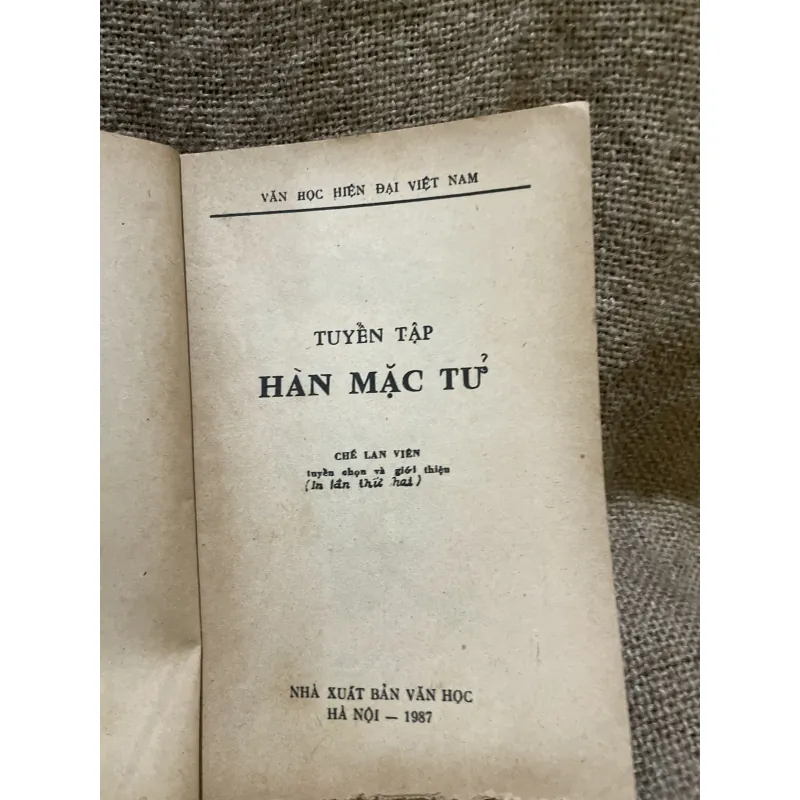 Hàn Mặc Tử - Chế Lan Viên tuyển chọn và giới thiệu  999036