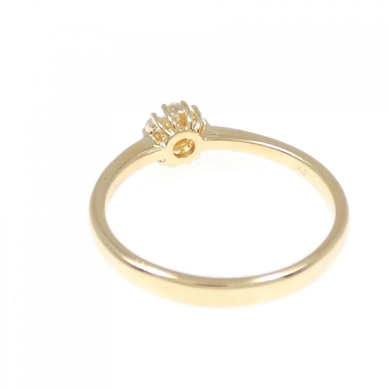 【Remake】Nhẫn kim cương K18YG hình hoa 0.15CT 673130