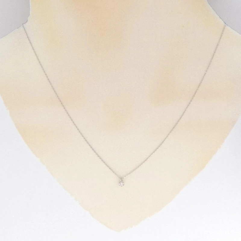 Dây chuyền kim cương Solitaire PT900/PT850 0.05CT - Hàng hiệu Chính hãng 860386