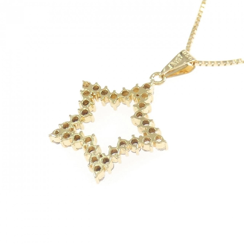 K18YG Ngôi sao Kim cương Dây chuyền 0.50CT - Hàng hiệu Chính hãng 862145