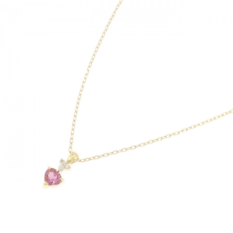 K18YG Mặt Dây Chuyền Hình Trái Tim Tourmaline - Hàng hiệu Chính Hãng 863551