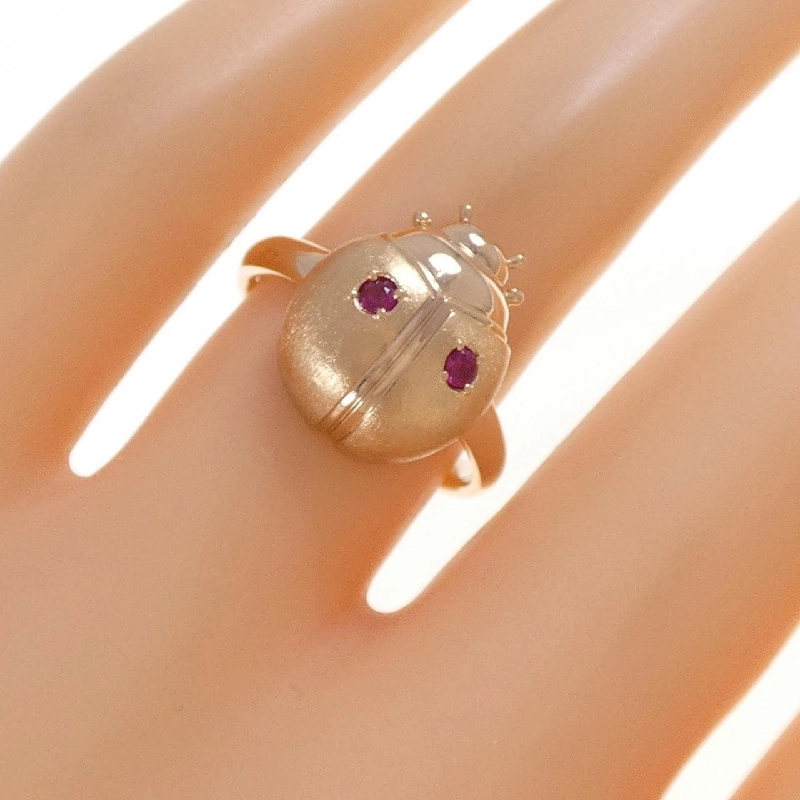 Nhẫn Ruby K18PG Bọ Rùa 0.08CT - Hàng hiệu Chính hãng 848349