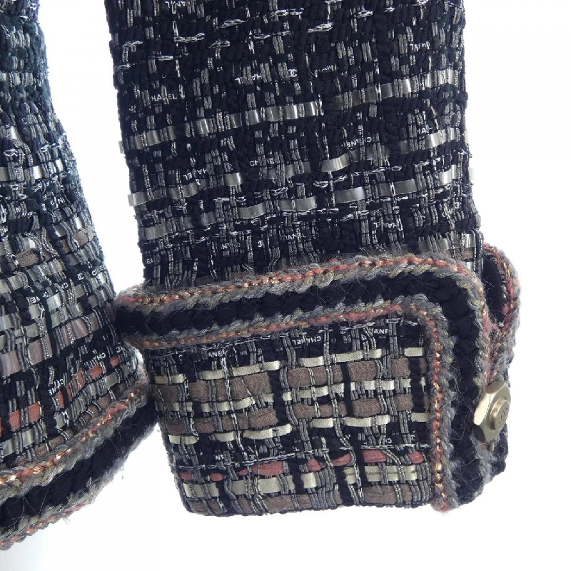 【Mã giảm giá】Áo khoác không cổ CHANEL 640358