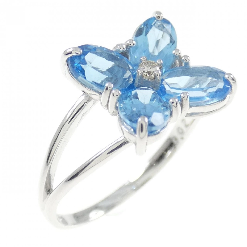 Nhẫn Blue Topaz K14WG 672230