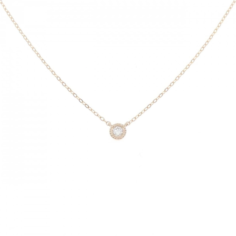 K18PG Dây chuyền kim cương 0.03CT - Hàng hiệu Chính hãng 858107