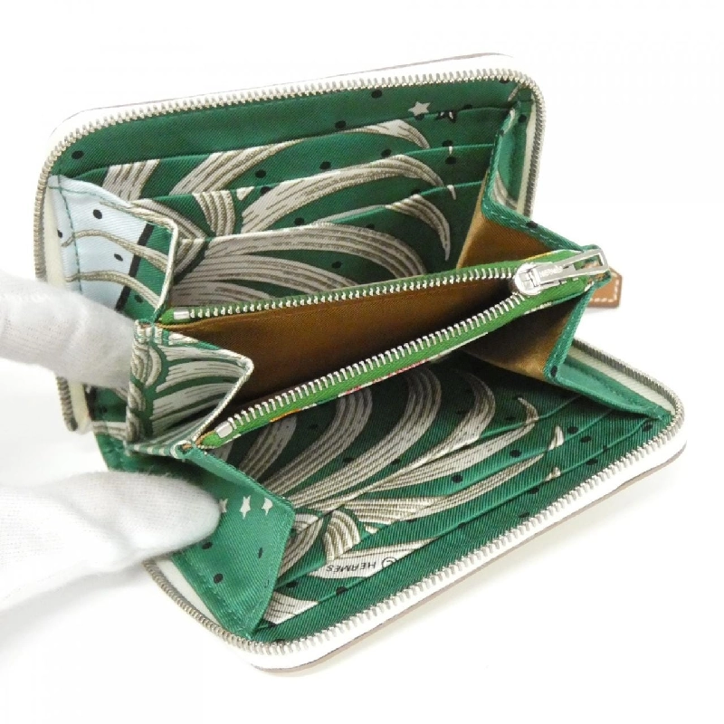 Ví Hermès TIGRE ROYAL FLEURI Silk In Compact 082574CK 620735