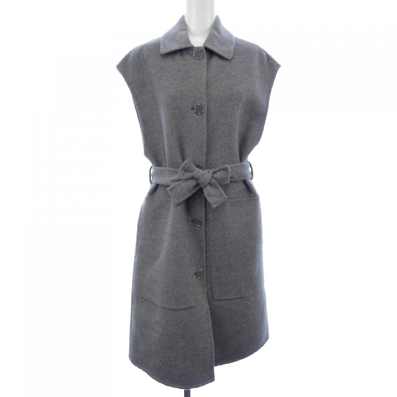 HERMES Áo khoác dài bằng da cừu đôi mặt 4H0101DA - Hàng hiệu Authentic 814462