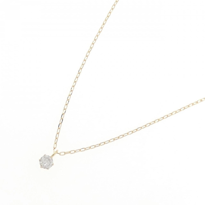 K18YG Solitaire Dây chuyền kim cương 0.15CT - Hàng hiệu Chính hãng 858344