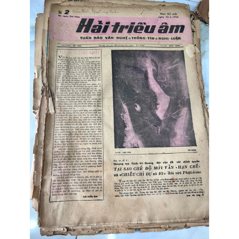 Báo Thiện Mỹ và Hải Triều Âm (Nhất Hạnh chủ bút) 500105