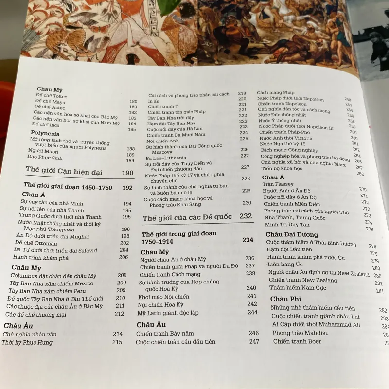 WORLD HISTORY - TỪ THẾ GIỚI CỔ ĐẠI ĐẾN THỜI ĐẠI THÔNG TIN, bản bìa cứng, sách ảnh đẹp 971195