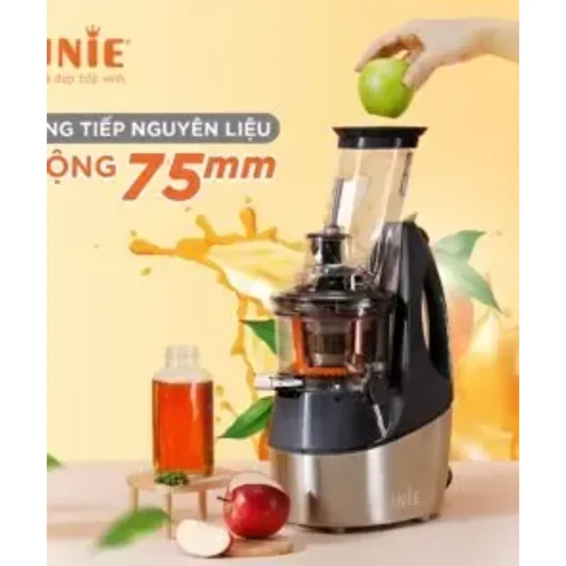 🍀 Máy ép chậm UNIE USJDC71S – Giữ trọn dưỡng chất rau củ quả, hạn chế oxy hóa tối đa! 715318