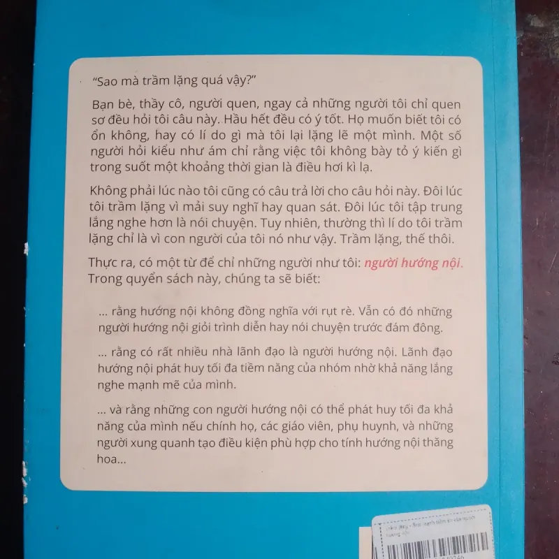 Trầm lặng sức mạnh tiềm ẩn của người hướng nội 746185