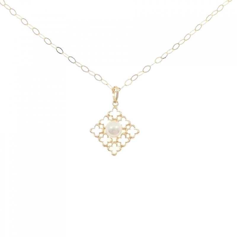 K18YG/18KTYG Vòng cổ ngọc trai Akoya 5.5mm - Hàng hiệu Chính hãng 856955