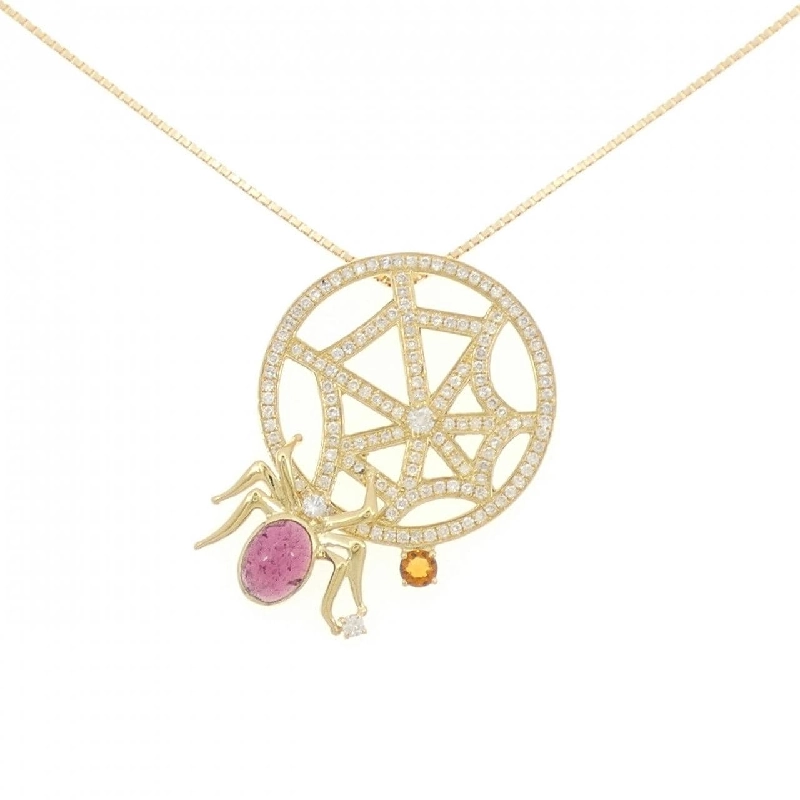 K18YG Nhện Đá Màu Dây Chuyền - Hàng hiệu Chính hãng 861844