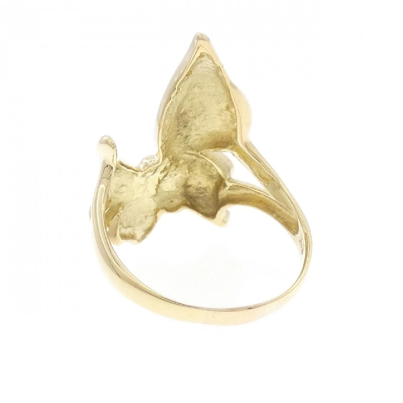 Nhẫn kim cương K18YG hình ruy băng 0.02CT - Hàng hiệu chính hãng 848475