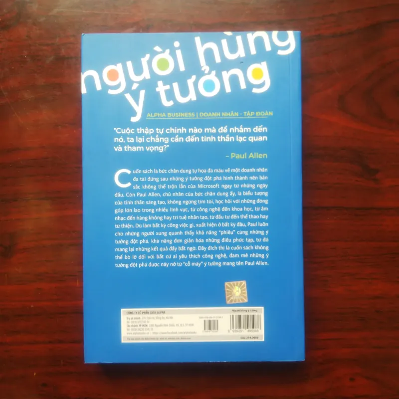 [Sách Doanh Nhân] Người Hùng Ý Tưởng (Paul Allen) Nhà Đồng Sáng Lập Microsoft 930733