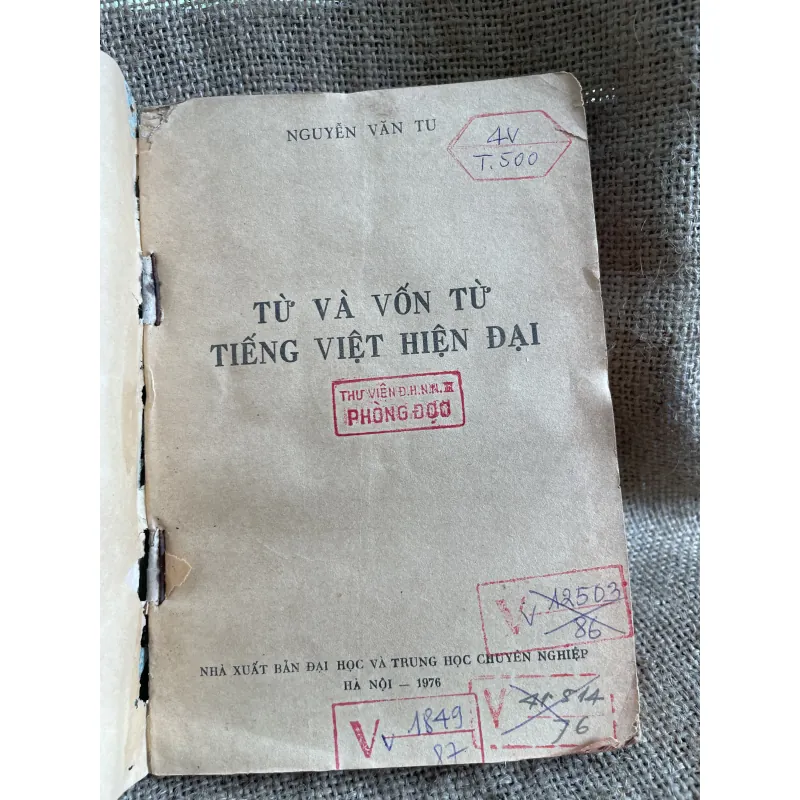 Từ vựng vốn từ tiếng Việt hiện đại - Phạm Văn Tu 933657