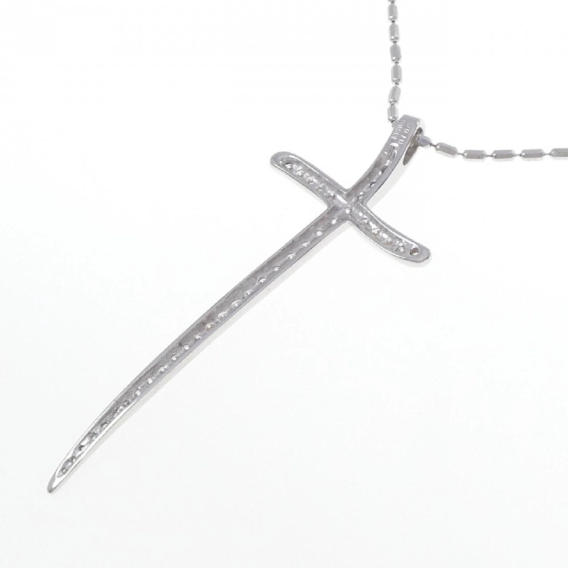 K18WG Dây chuyền kim cương chéo 1.00CT - Hàng hiệu chính hãng 859273