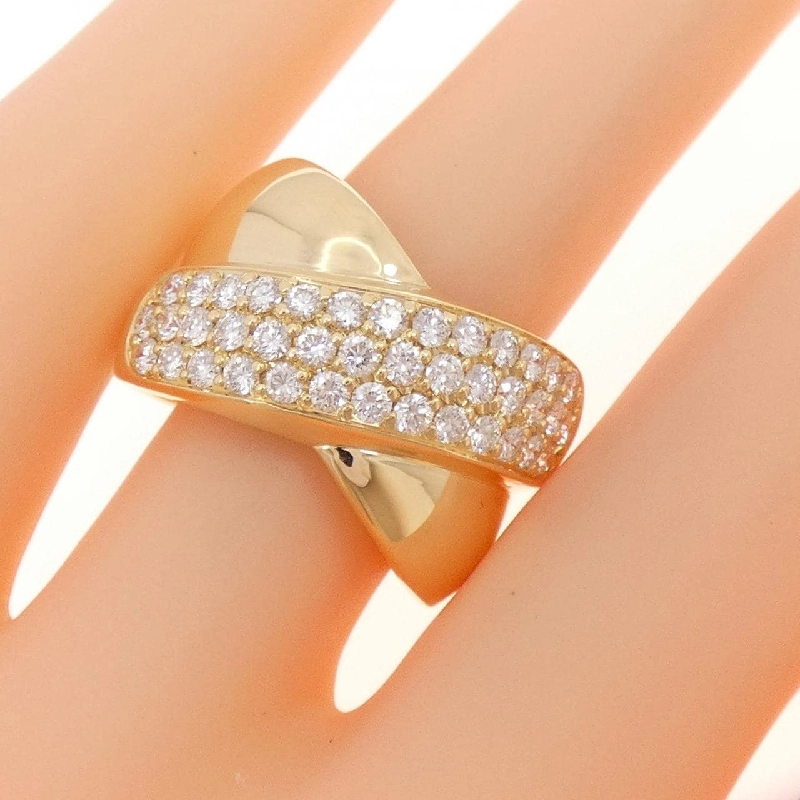 Nhẫn kim cương Pavé K18YG 1.00CT 668992