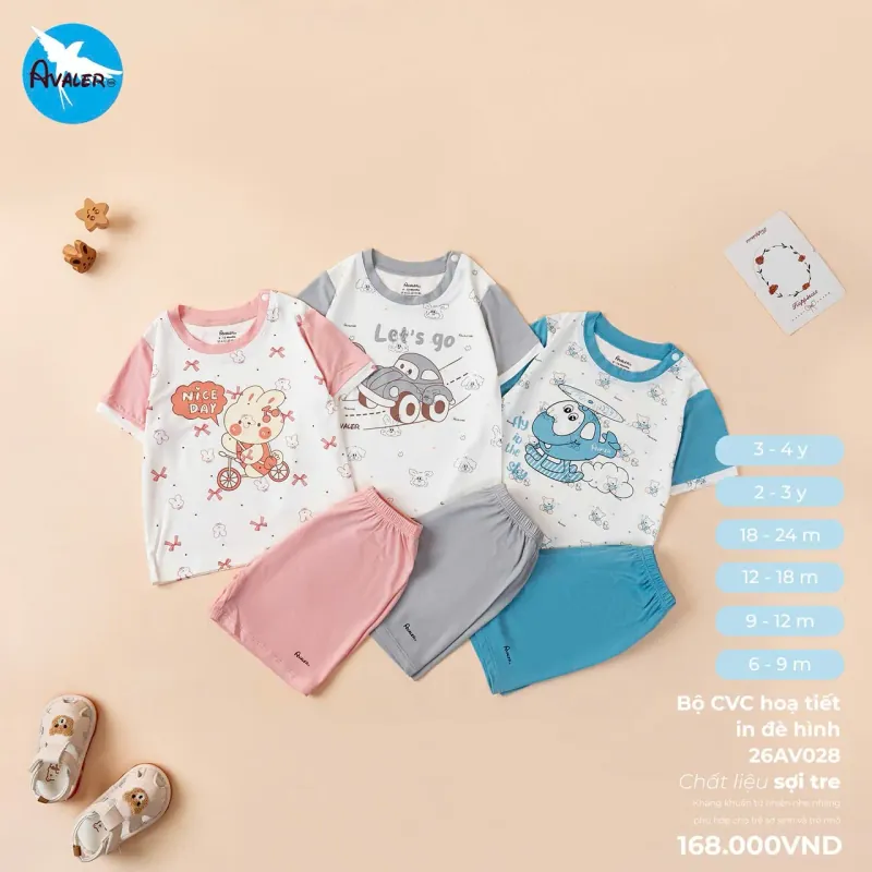 Bộ cộc tay avaler cho bé đủ size 1041745
