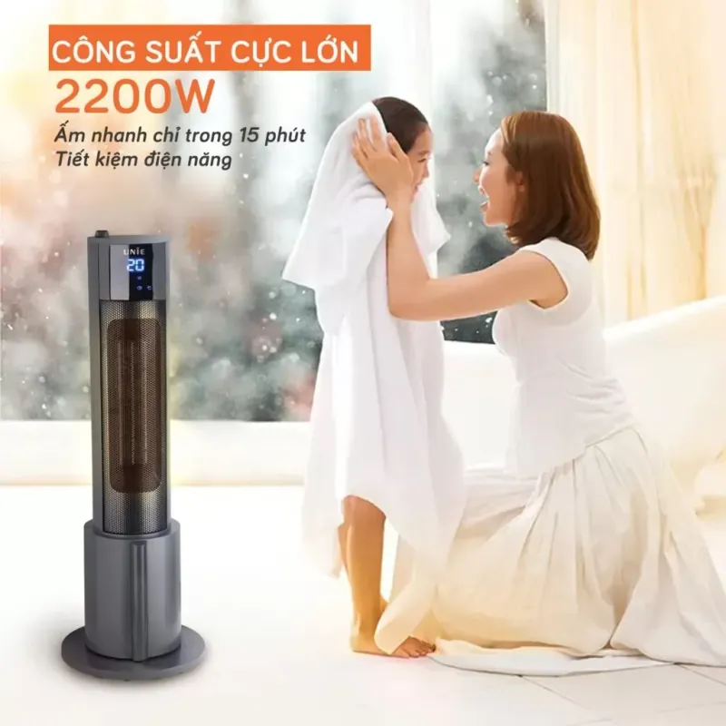 Máy sưởi gốm UNIE UE-129 làm ấm nhanh chóng, phun sương tạo ẩm 786446