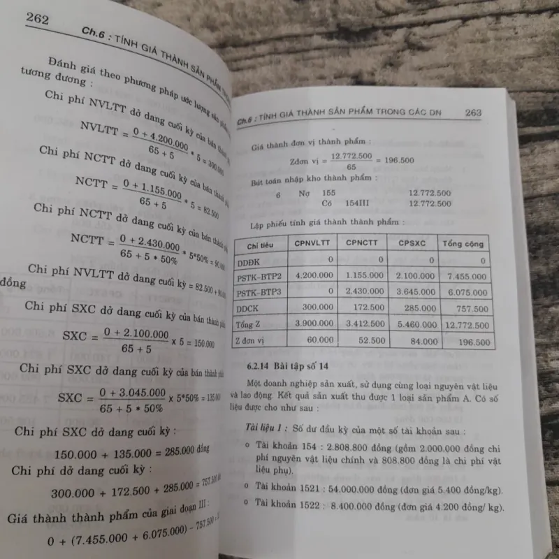 Hướng dẫn Kế toán Chi phí Giá Thành cho Doanh nghiệp: Bài tập- Tiến sỹ Phan Đức Dũng 760781