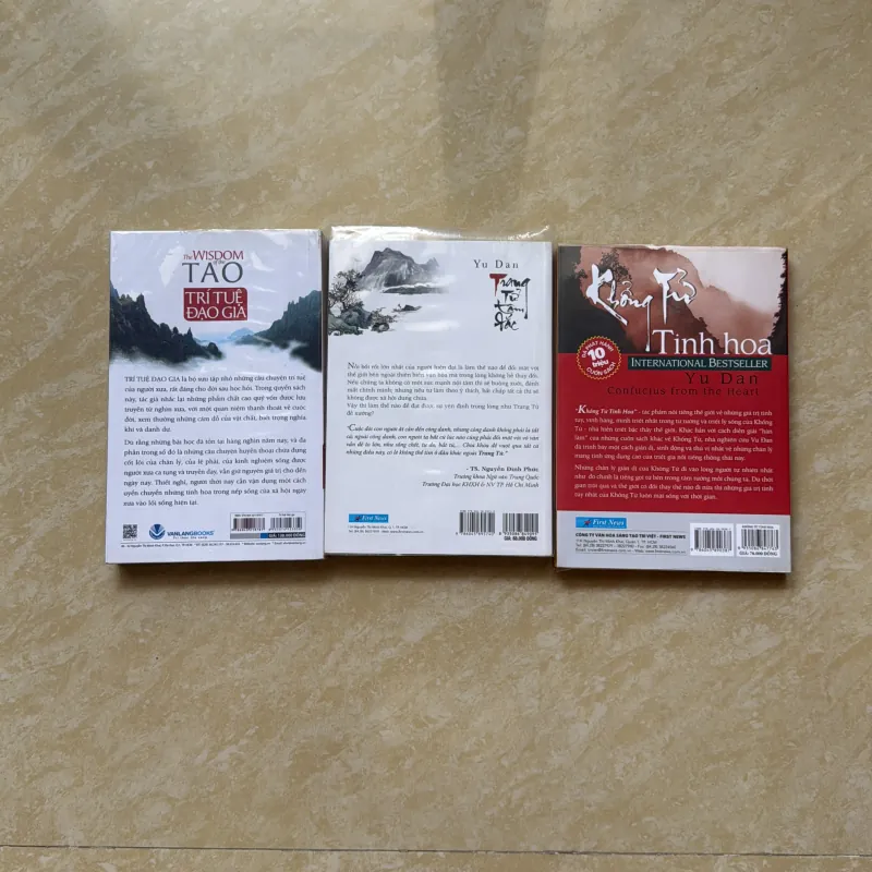 Combo 3: Trí tuệ ĐẠO GIA - TRANG TỬ tâm đắc - KHỔNG TỬ tinh hoa 976899