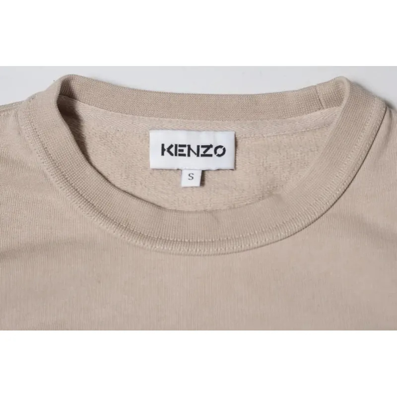 Áo nỉ tay dài Kenzo jumper màu be size S chính hãng 719292