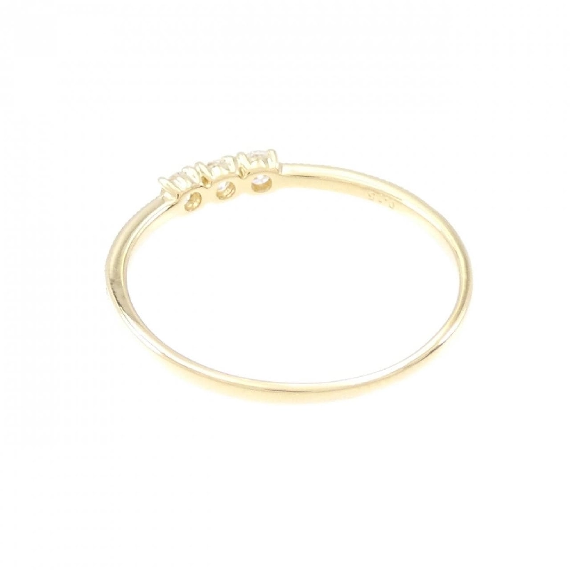 Nhẫn kim cương ba viên K18YG 0.15CT - Hàng hiệu Chính hãng 856729