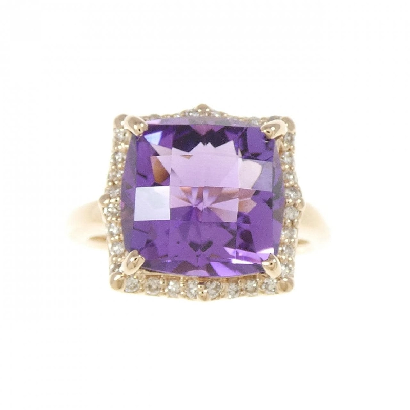 Nhẫn Amethyst K18PG 4.12CT 670047