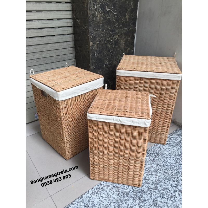 Giỏ mây vuông để đồ 499085