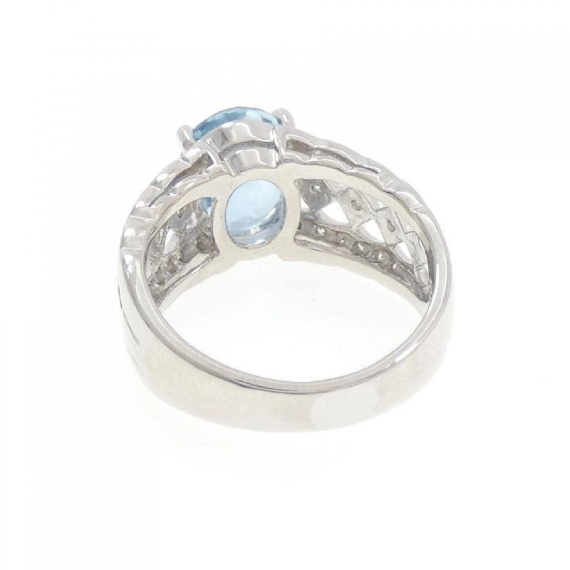 Nhẫn Aquamarine PT900 2.59CT - Hàng hiệu Chính hãng 851446