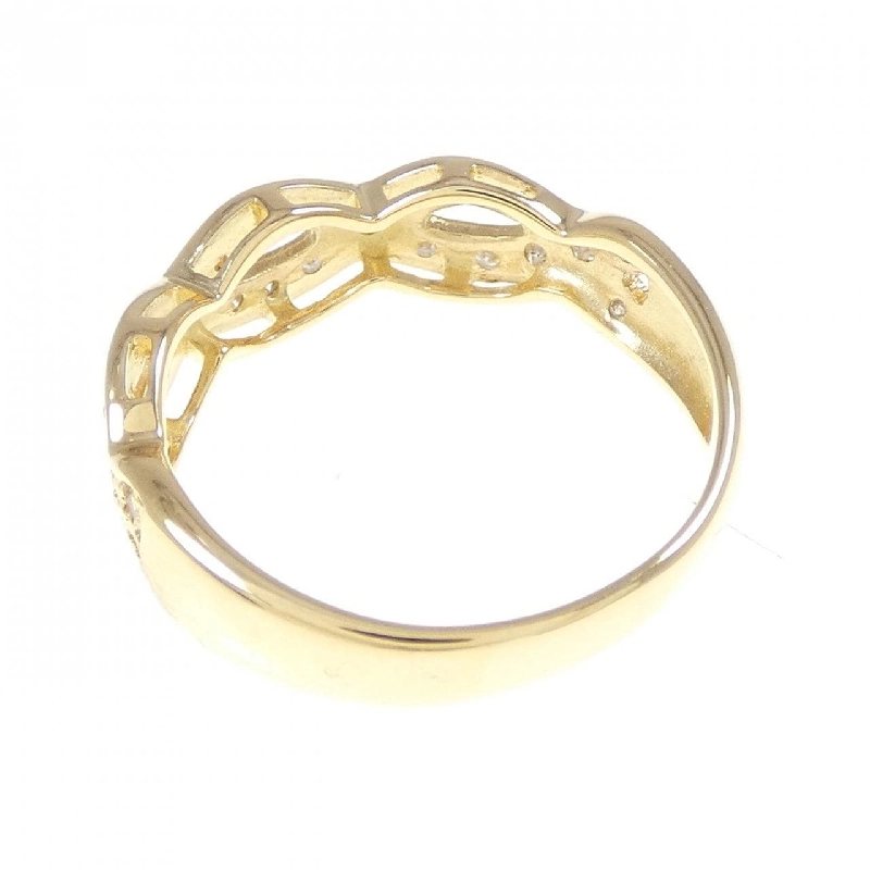 Nhẫn kim cương K18YG 0.18CT 671972