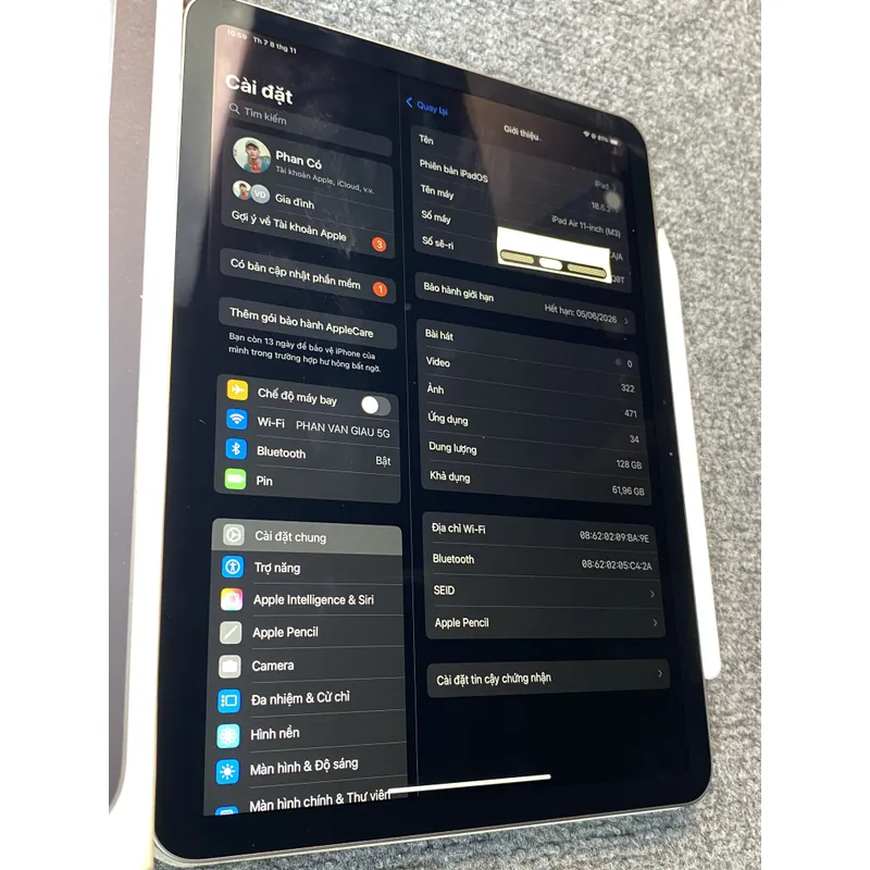 Ipad Air M3 11 Inch Kèm Bút Pencil Pro 687734