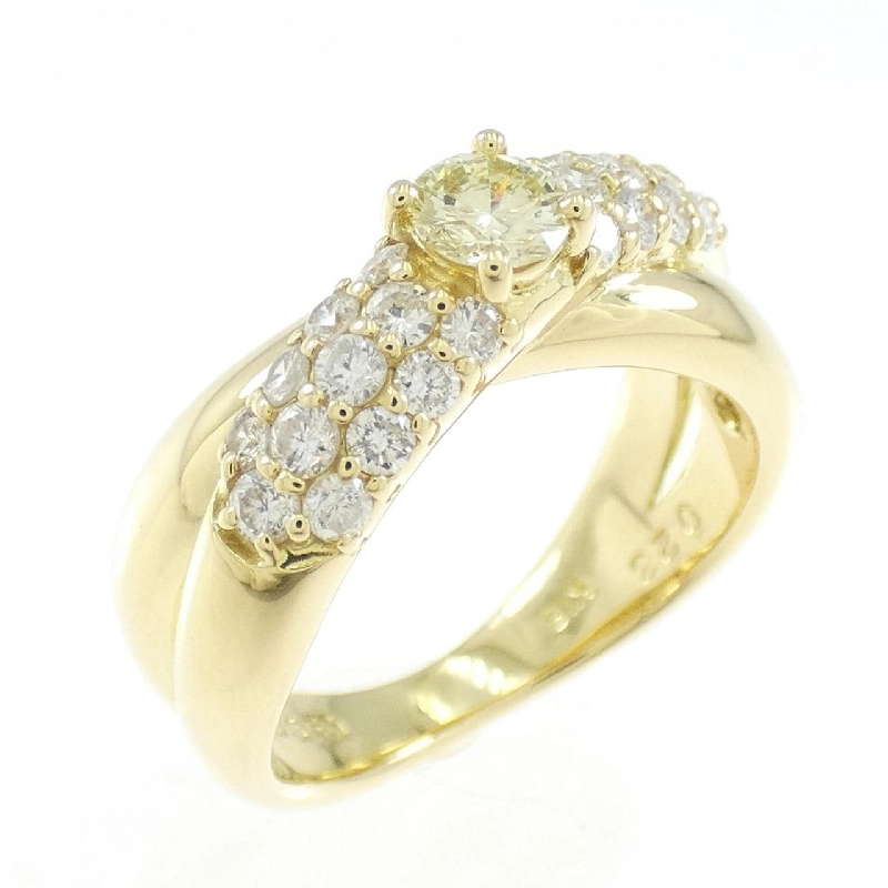 Nhẫn kim cương K18YG 0.23CT 669704