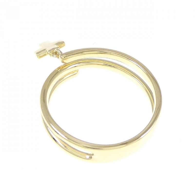 Nhẫn kim cương K18YG chéo 0.05CT 671737