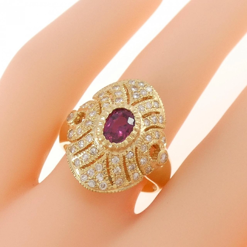 Nhẫn Ruby K18YG 0.63CT 670431