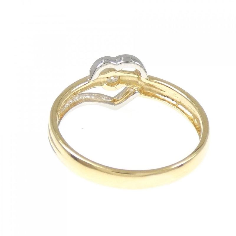 Nhẫn kim cương hình trái tim K18YG/PT900 0.10CT 667554