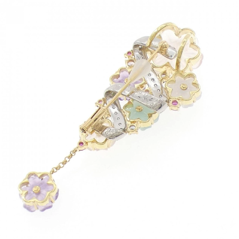 Yamasaki Yumiko Brooch Đá Màu - Hàng hiệu Chính hãng 844361