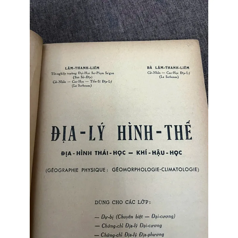 Địa-Lý Đại-Cương (Địa-Hình Thái-Học & Khí-Hậu Học) - Lâm-Thanh-Liêm 798772