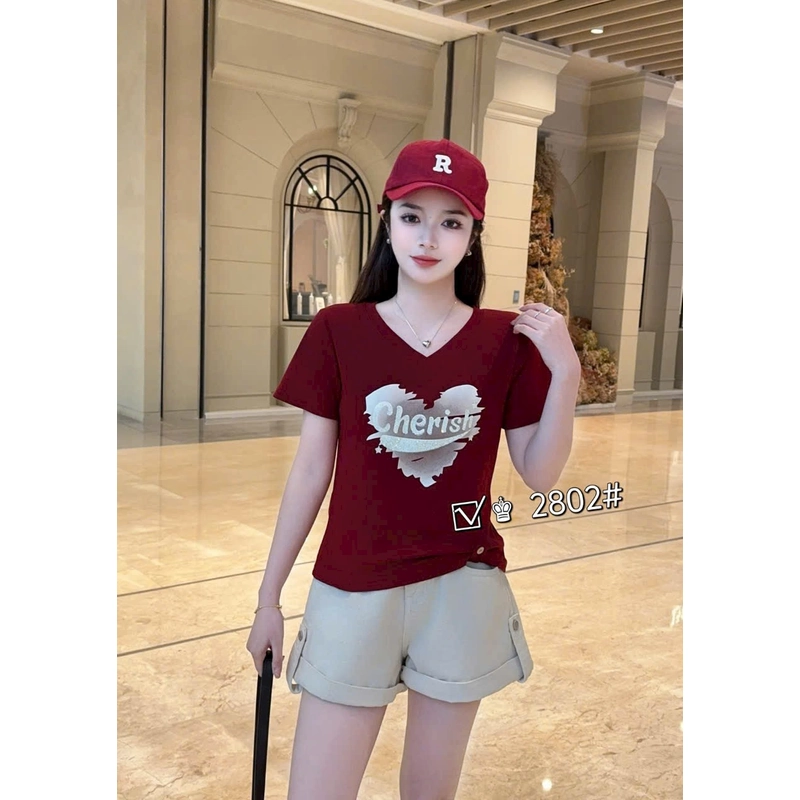Áo phông cotton cherish Quảng Châu cao cấp 482487